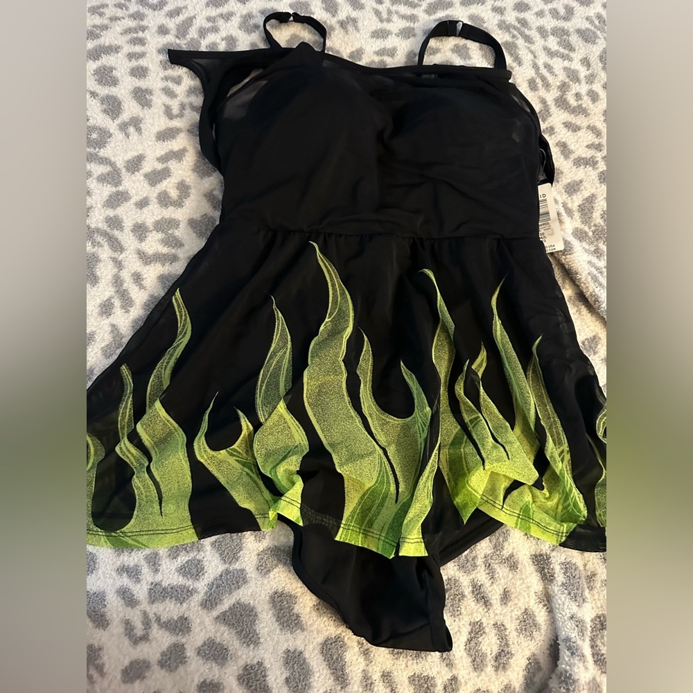 NWT Torrid Maleficent One Piece Swimsuit Size 00
